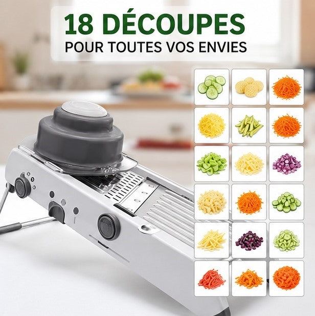 couper des legumes avec un coupe legume manuel 