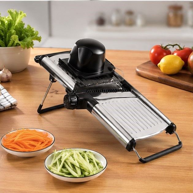 un coupe legume manuel en inox 
