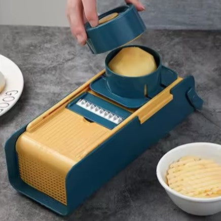 faire des fritte avec un coupe legume manuel