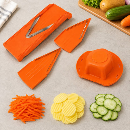 un coupe legume manuel orange en v