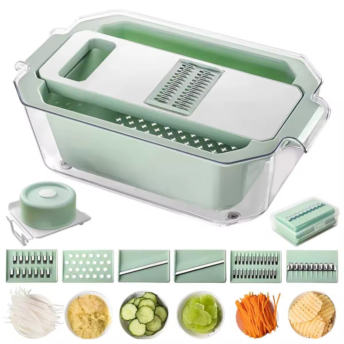 Coupe légumes manuel | 6 lames sécurisé - Shopchicuisine
