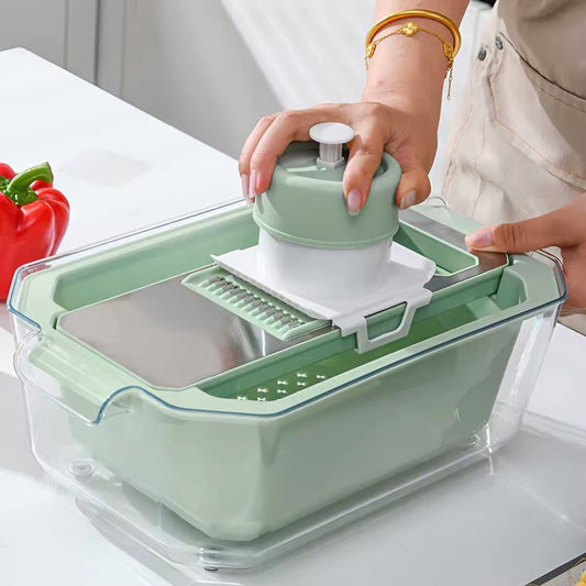 Coupe légumes manuel | 6 lames sécurisé - Shopchicuisine