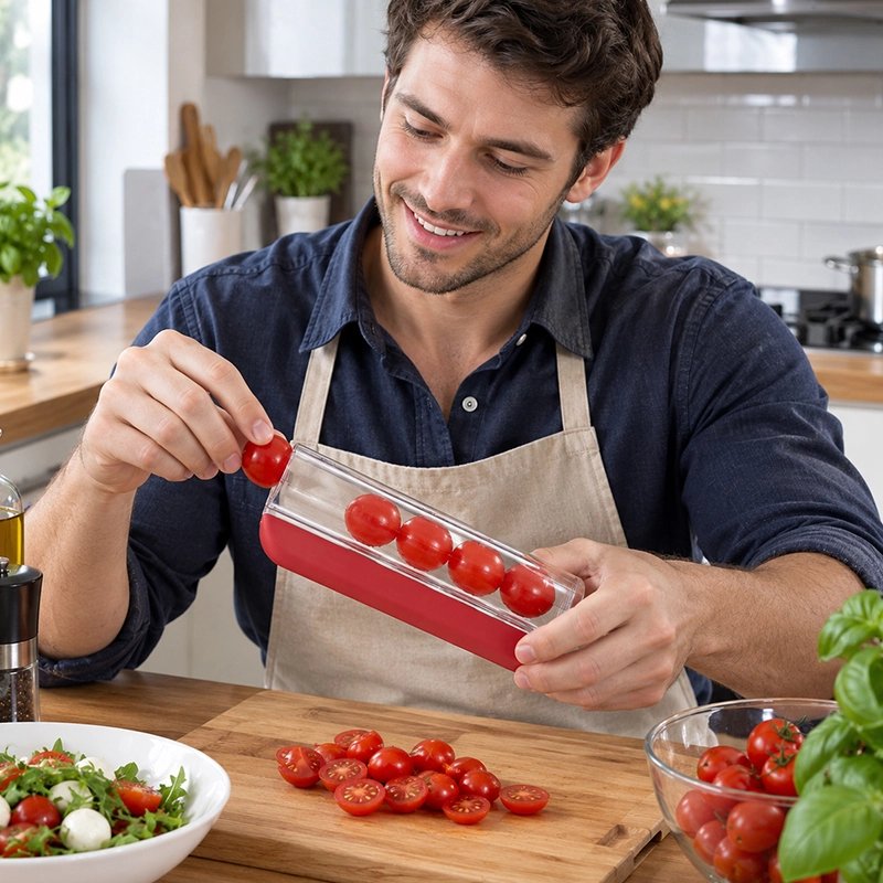 Coupe legumes manuel dans la cuisine 