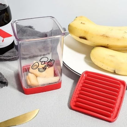  couper les bananes ave un coupe légumes 