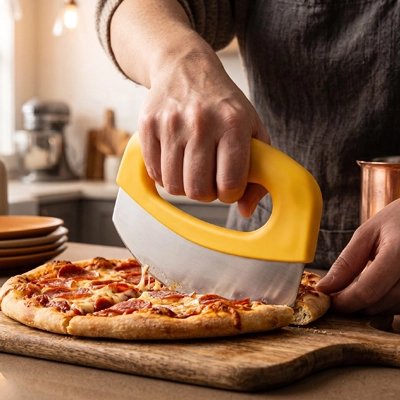 Couteau à pizza ergonomique 