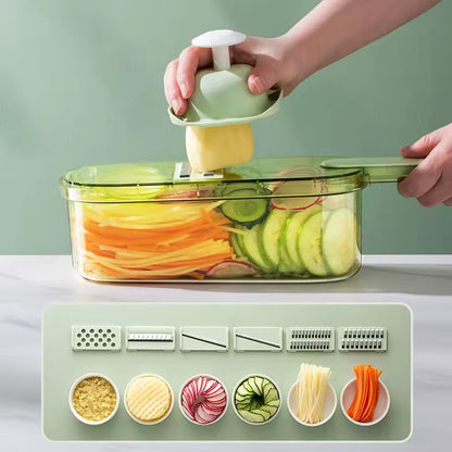 une cuisine mandoline transparente 