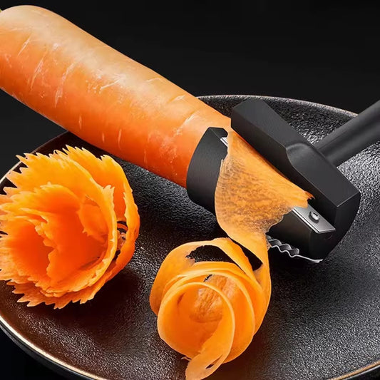 couper des carottes avec un découpe légumes