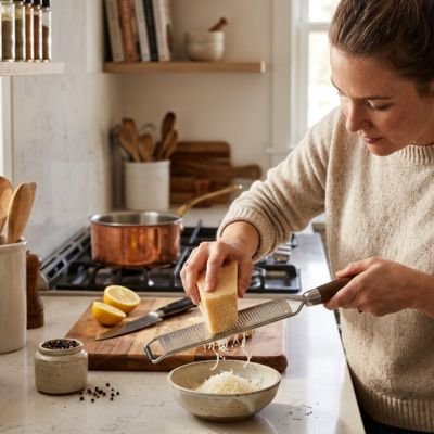  faire du fromage râpé avec une Râpe à fromage