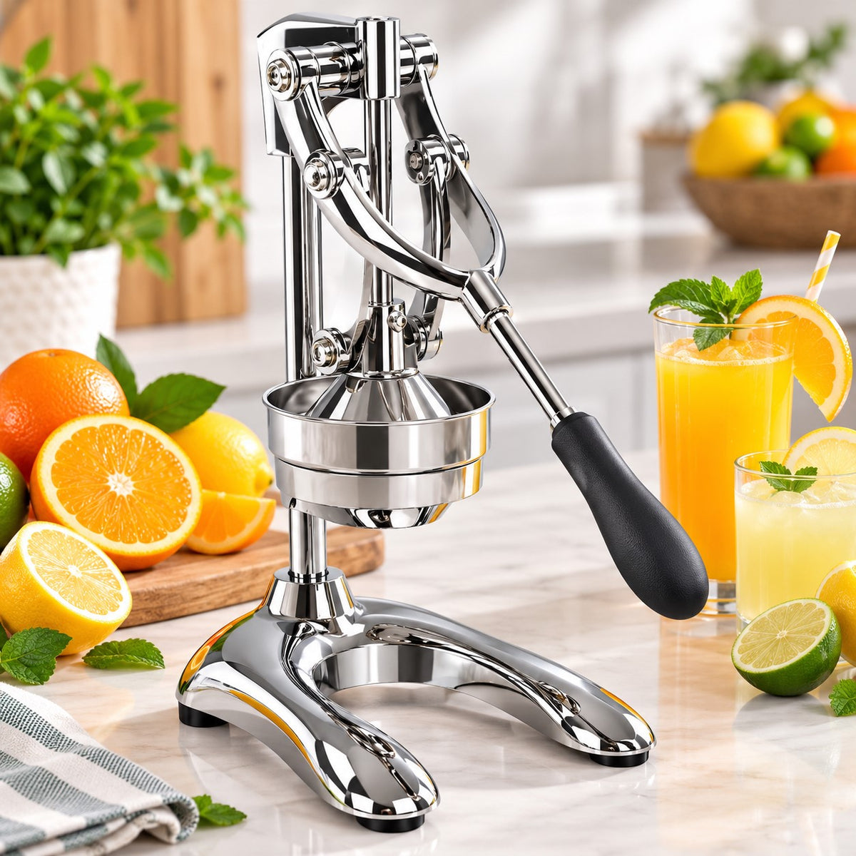 faire un jus frais avec un press agrume 