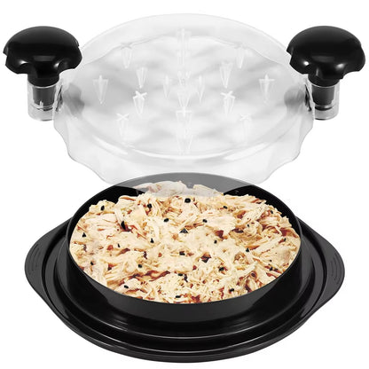 hacher la viande cuite avec un hachoir a viande rotatif 