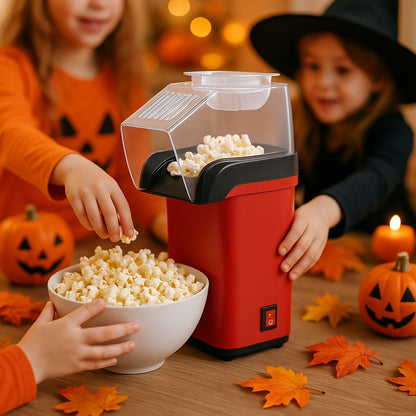 machine a pop corn avec des enfants autour 