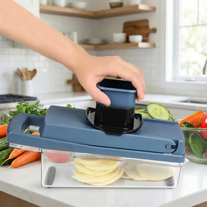 faire des tranches de pomme de terre avec une mandoline cuisine 