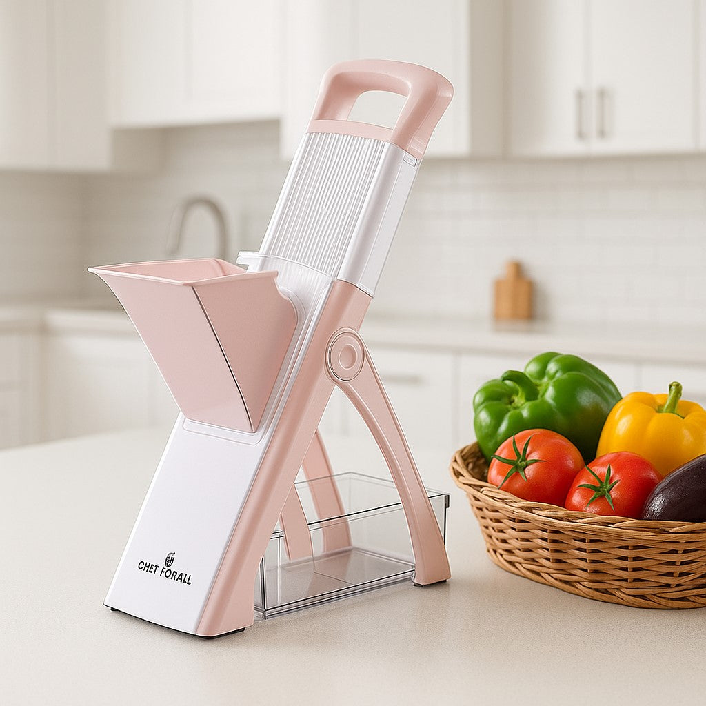 une mandoline cuisine rose 