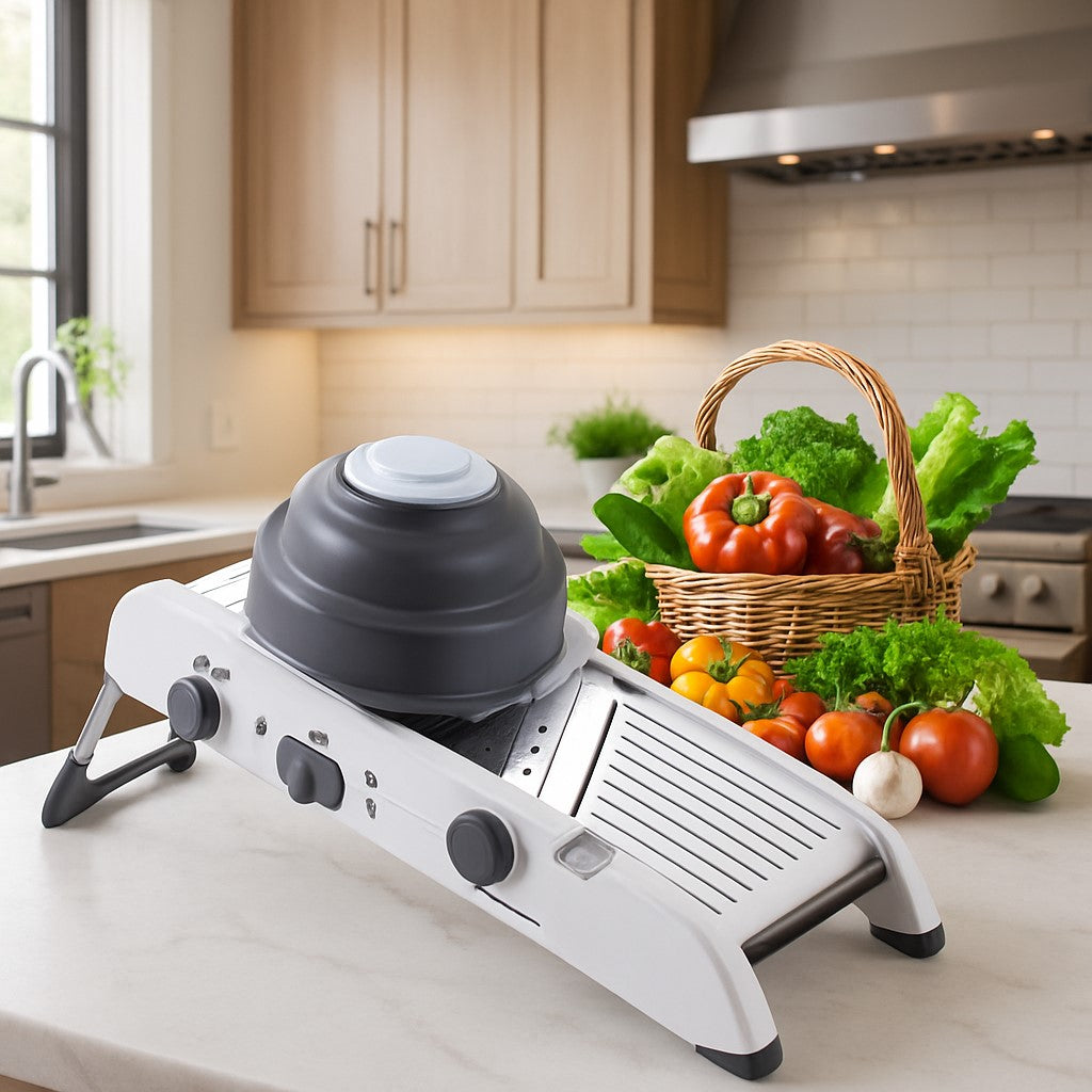 un mandoline cuisine sur un plan de travail 