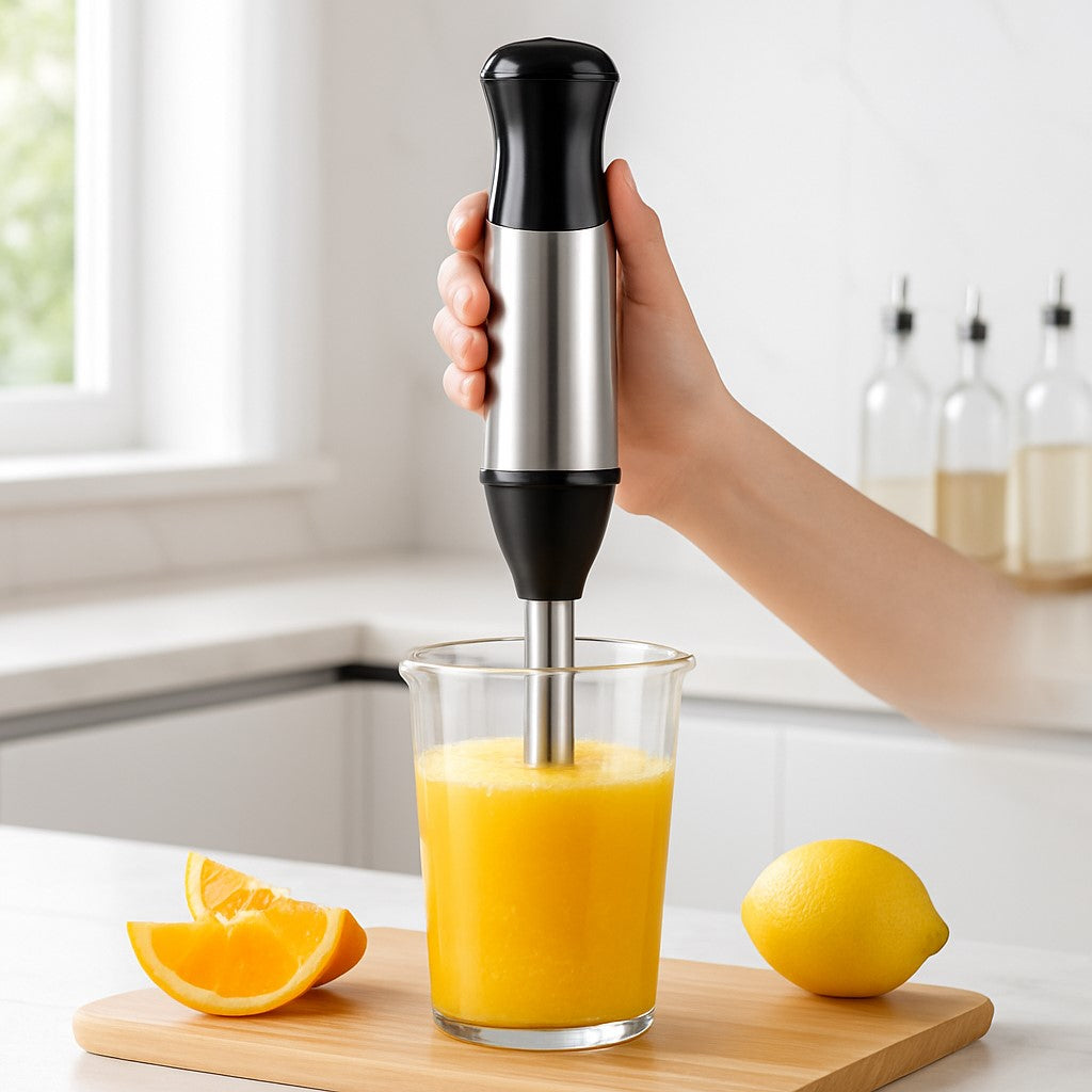 faire une soupe avec un mixeur plongeant 