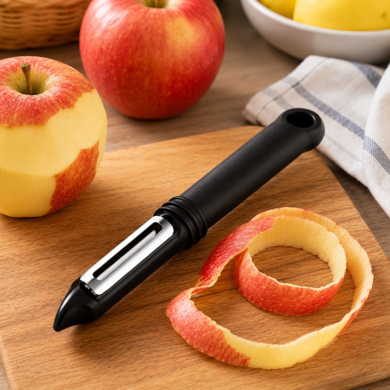 un pèle pommes noir 