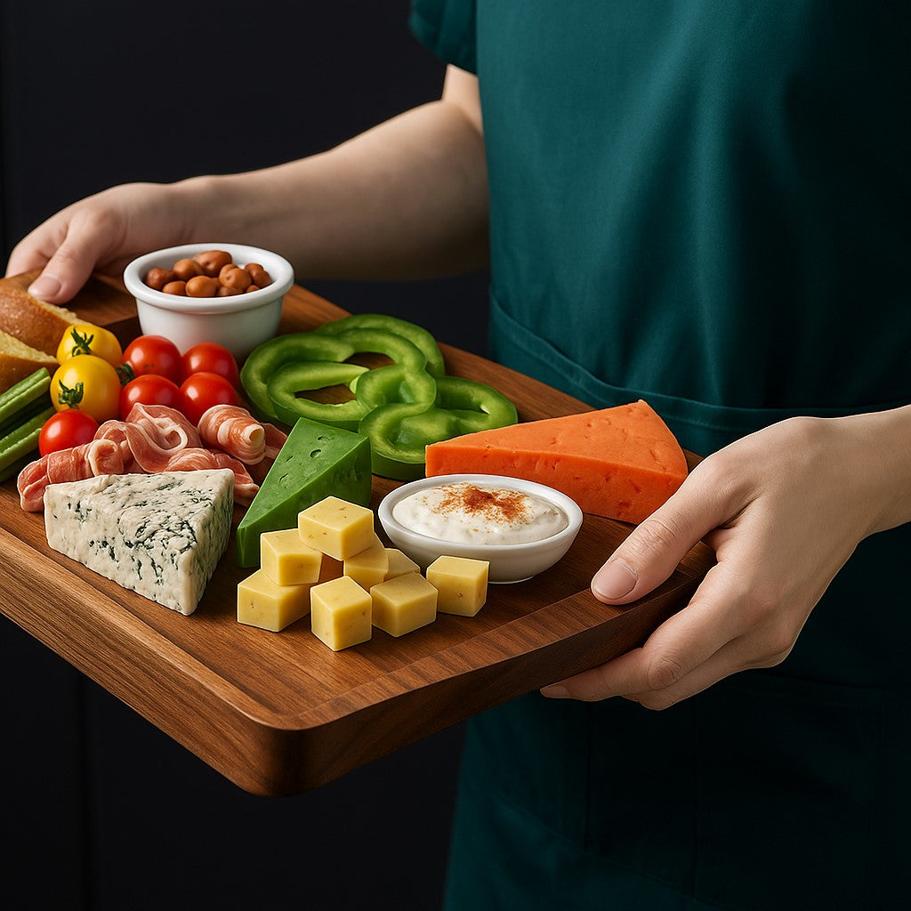 planche a decouper en bois pour le service 