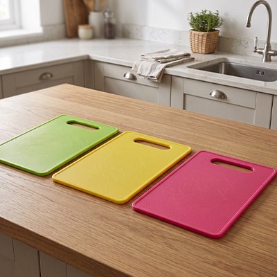 Planche a decouper multicolore 
