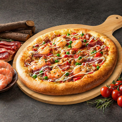 planche bois à découper pour pizza 