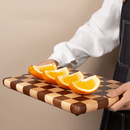 Planche bois à découper | Checkwood™ - Shopchicuisine