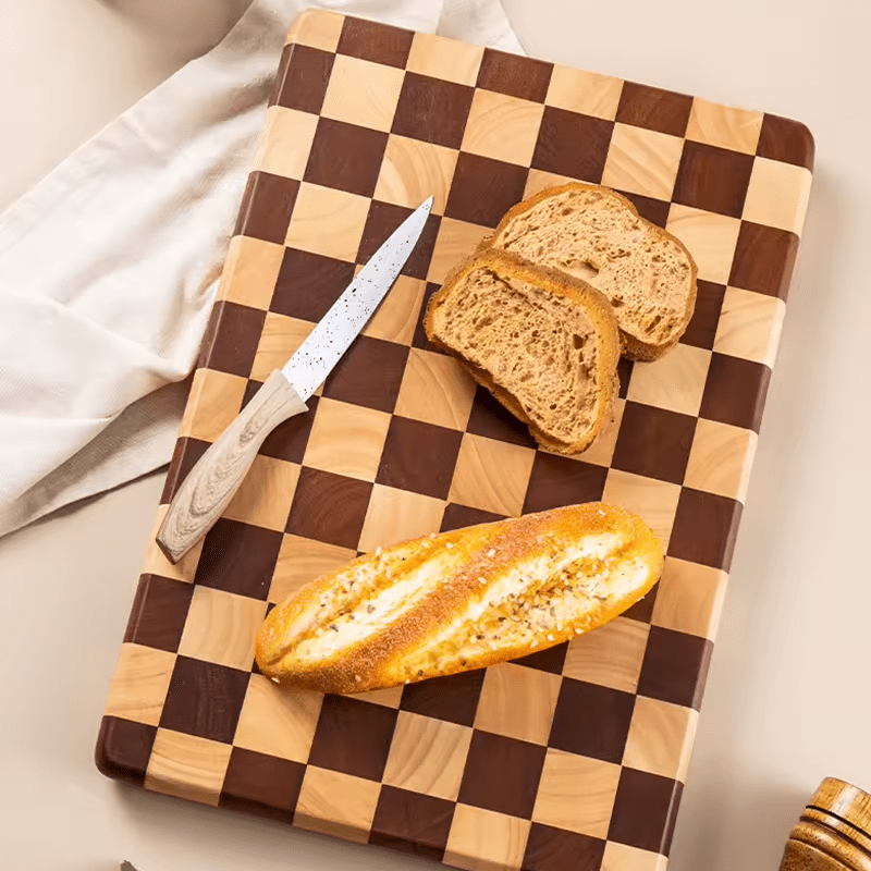 Planche bois à découper | Checkwood™ - Shopchicuisine