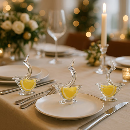 presse agrumes sur une table de noël 