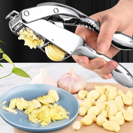 presse ail inox pour faire une purée  d'ail 