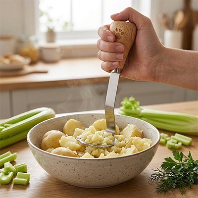 Presse purée manuel en inox robuste 