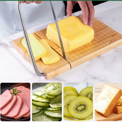 couper du beurre avec une trancheuse pour saucisson 