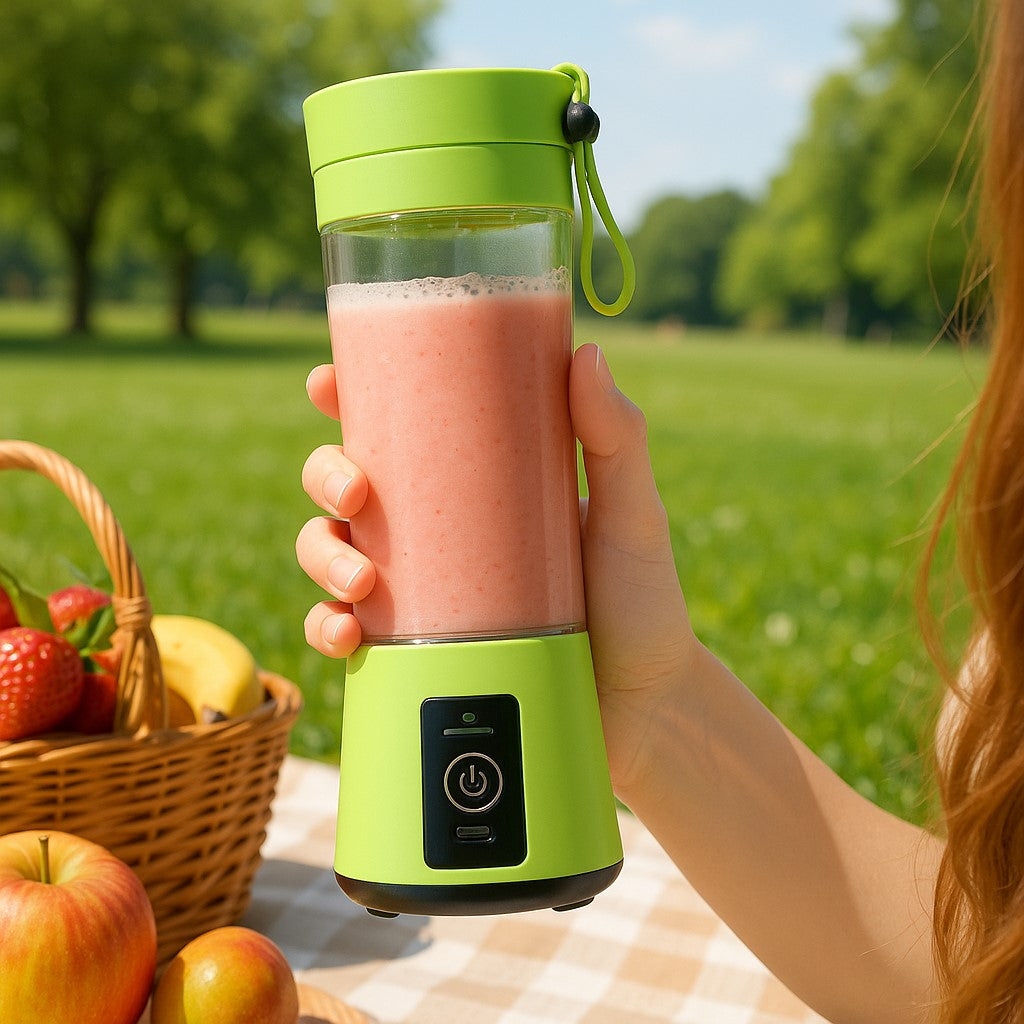 un smoothie en plein air avec un presse agrume 