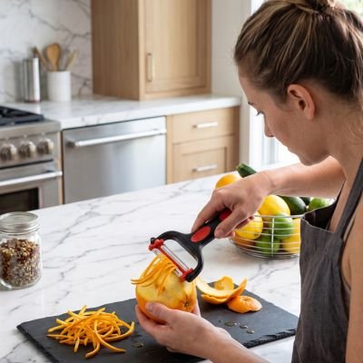 une femme qui utilise un econome 